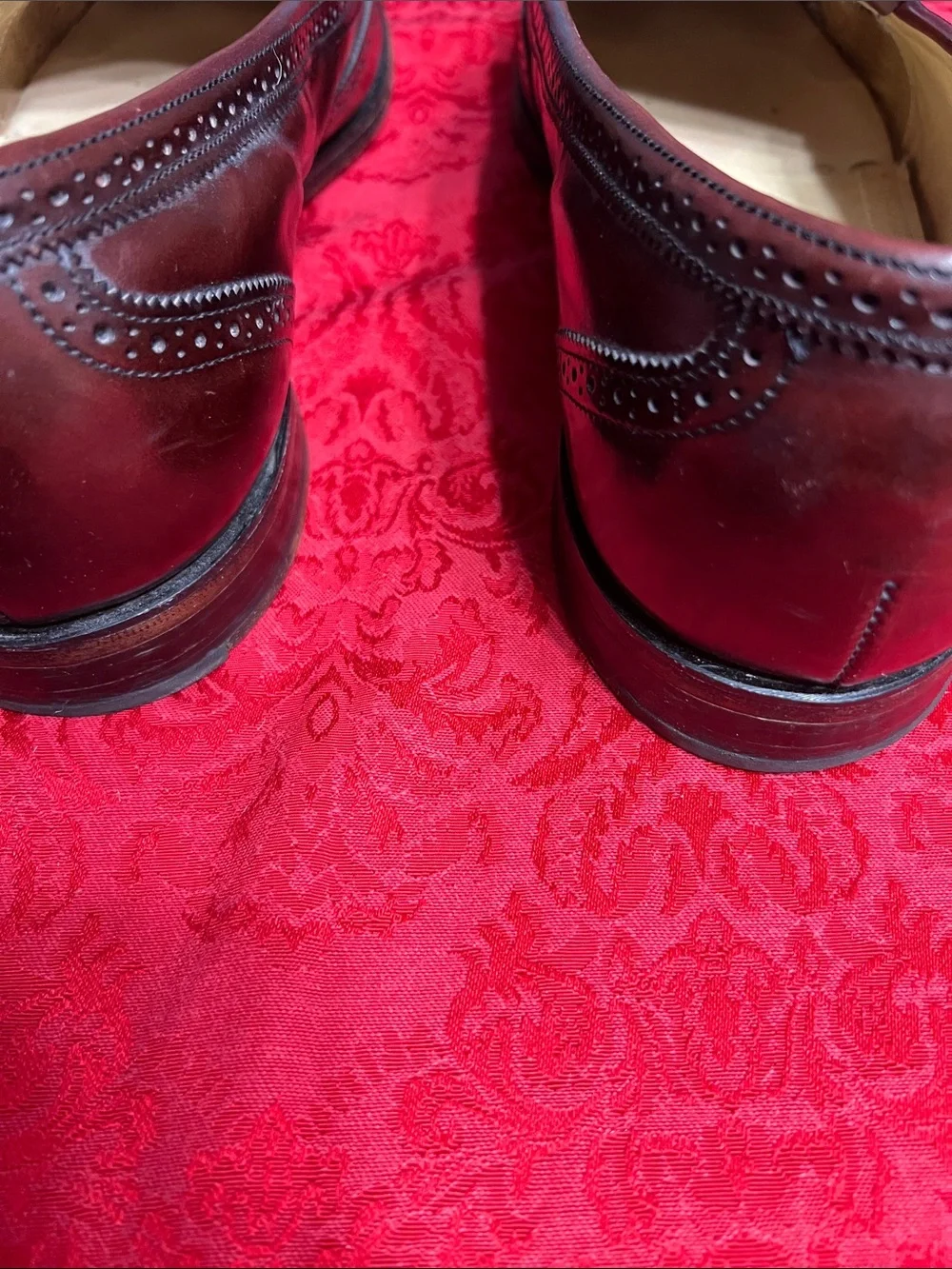 Bostonian Impressions Men’s 15 B/C Burgundy Leather Kiltie Tassel Loafers USA